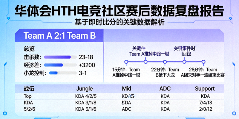 华体会HTH电竞社区基于即时比分生成的赛后数据复盘报告示例