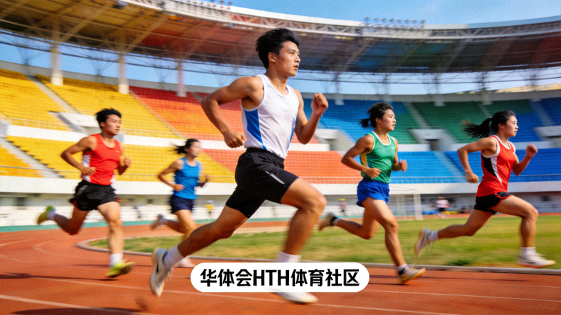 体育场内运动员奔跑竞技，华体会HTH体育社区互动资讯配图