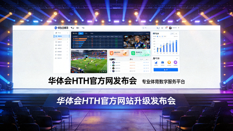华体会HTH官方网站升级发布会现场展示专业体育数字服务平台界面