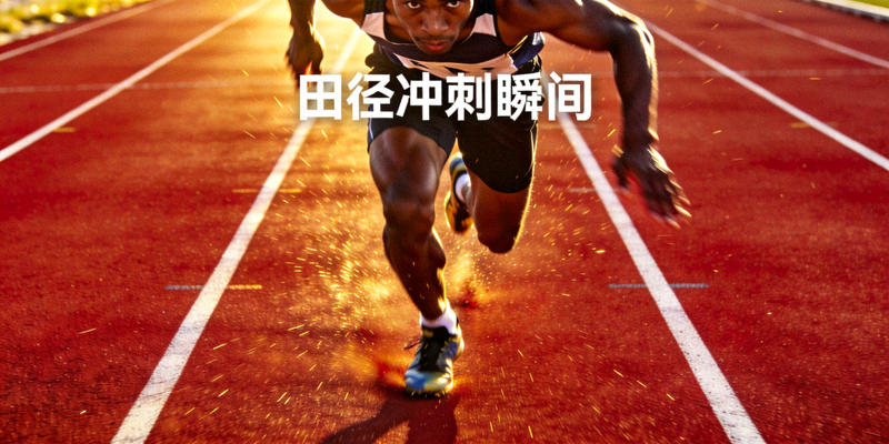 田径跑道上运动员冲刺奔跑的画面，用于田径与马拉松赛事资讯专题新闻配图